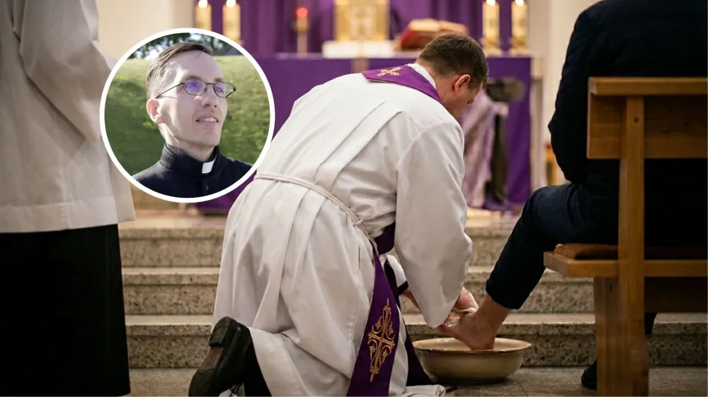 Kunigas R. Urbonavičius: kojų plovimas primena, kad tikra stiprybė – mokėti tarnauti