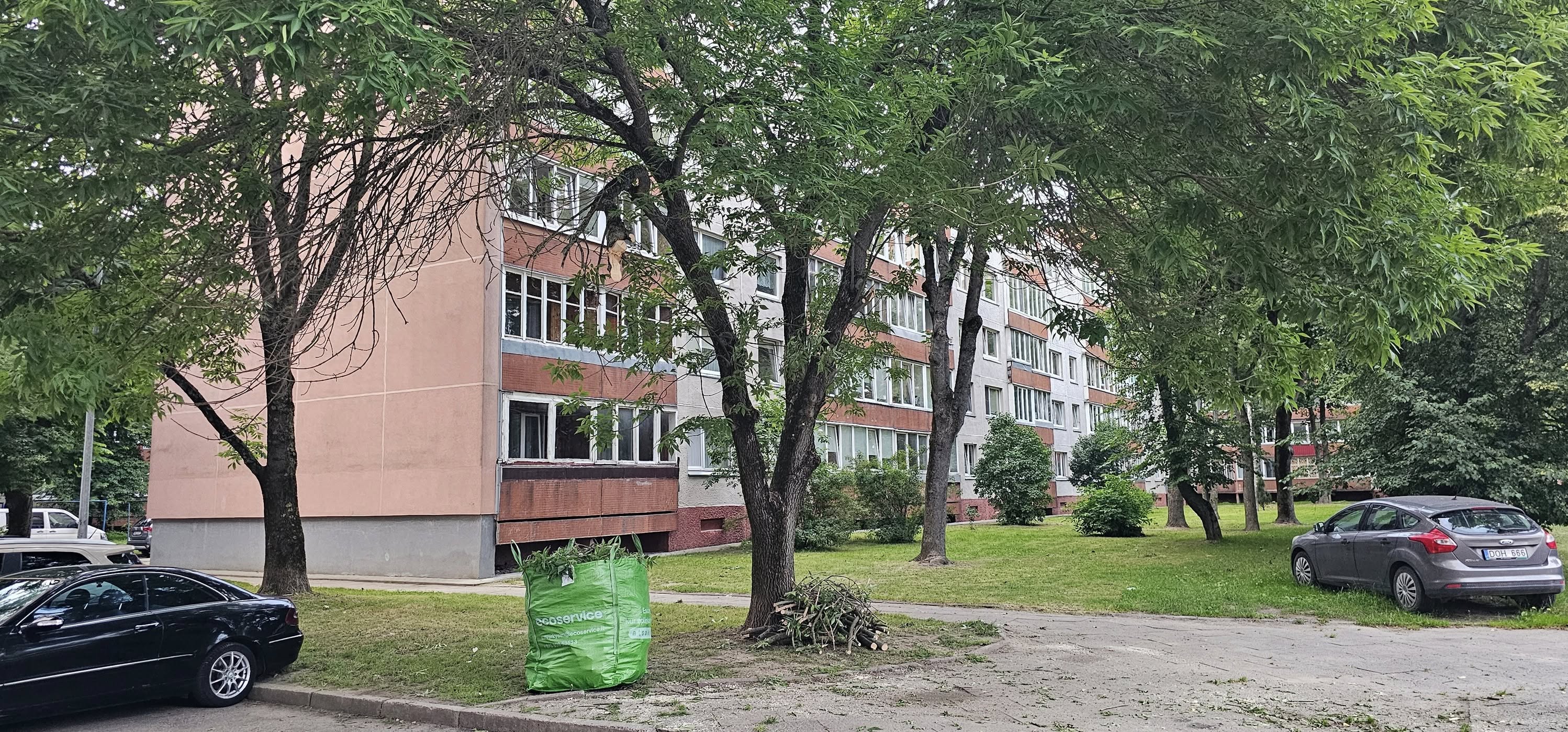 Klaipėdiečių jėgomis – bendra talka namo kieme