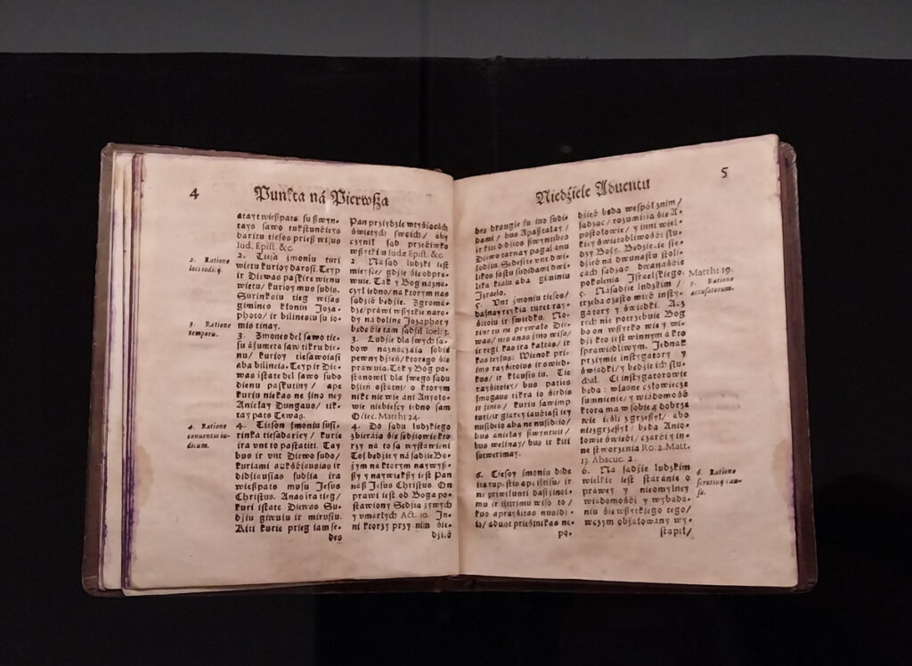 Anykščių koplyčioje – Konstantino Sirvydo pamokslų rinkinio originalas