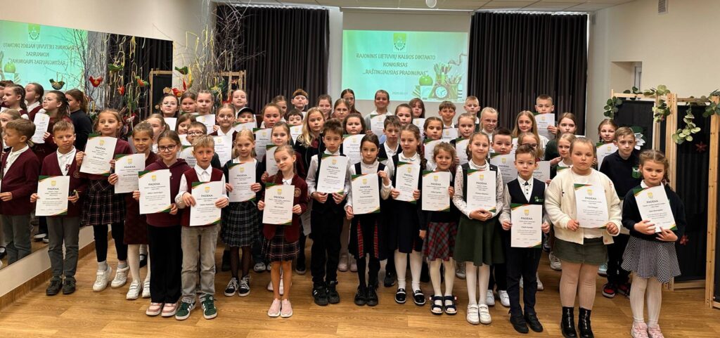 Išrinktas raštingiausias pradinukas – šventė lietuviškam žodžiui