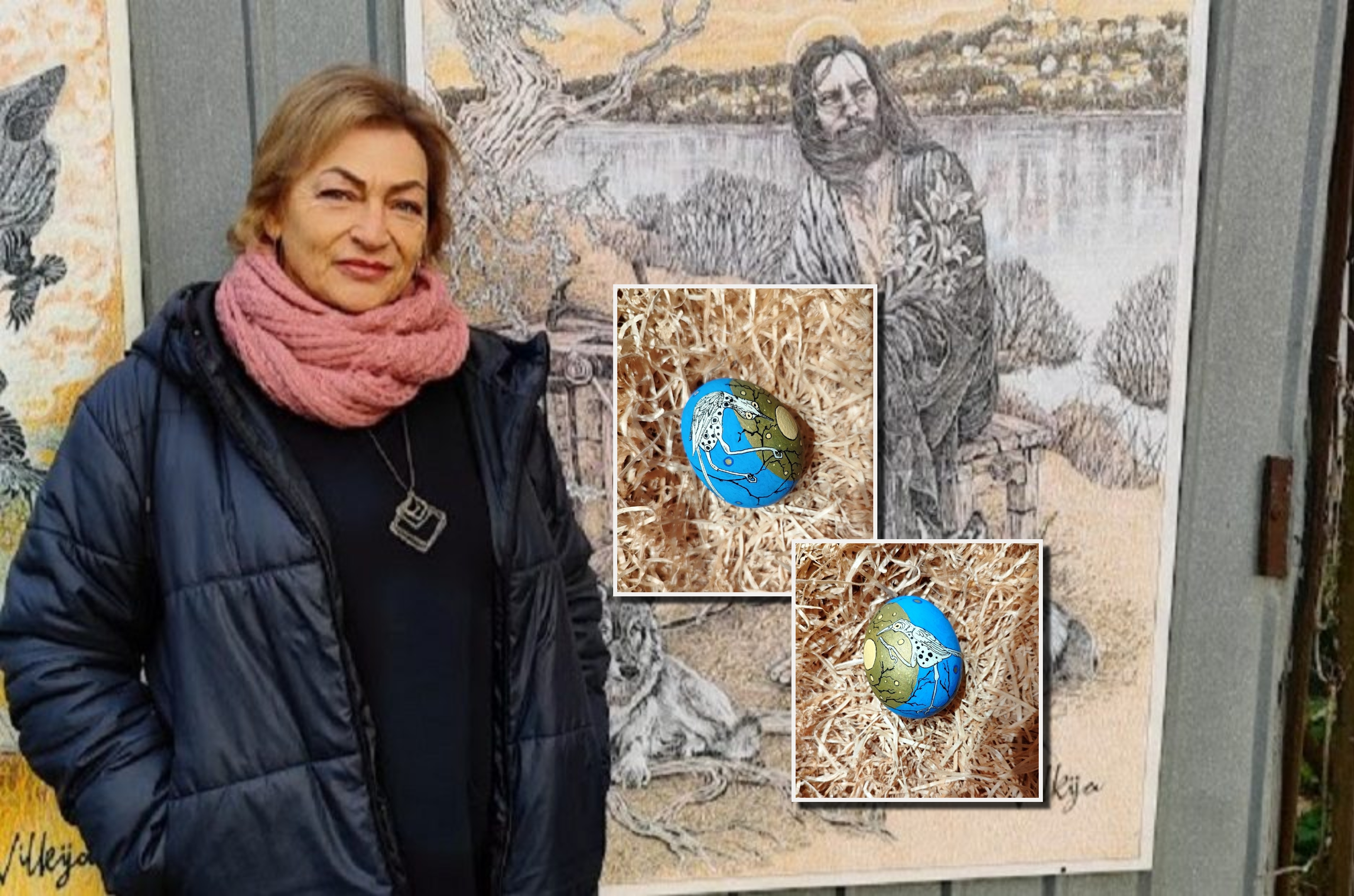 Miniatiūromis išdailintais margučiais architektė kelia žmonėms ūpą