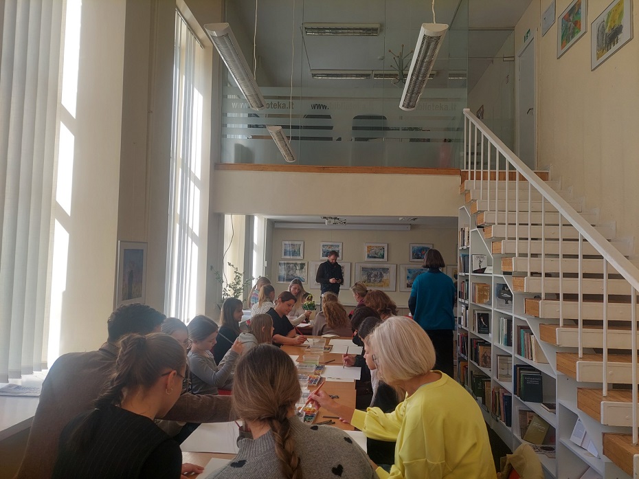 Jaunieji menininkai pasuko „Čiurlionio takais“