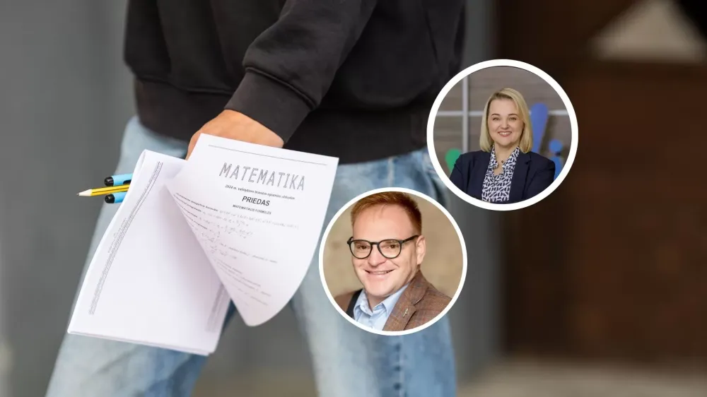 „Juokinga ir kartu graudu“: sprendimą pridėti papildomų taškų laikiusiems egzaminus vadina nenoru spręsti problemas