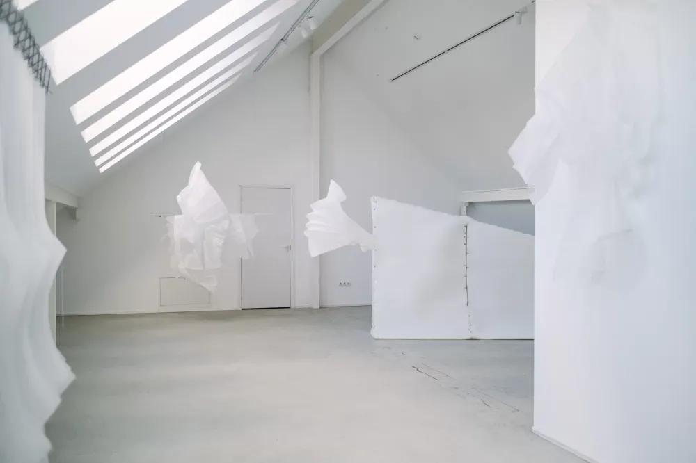 Paroda, kviečianti užtrukti: porolono įdegis ir skulptūrinės popieriaus savybės