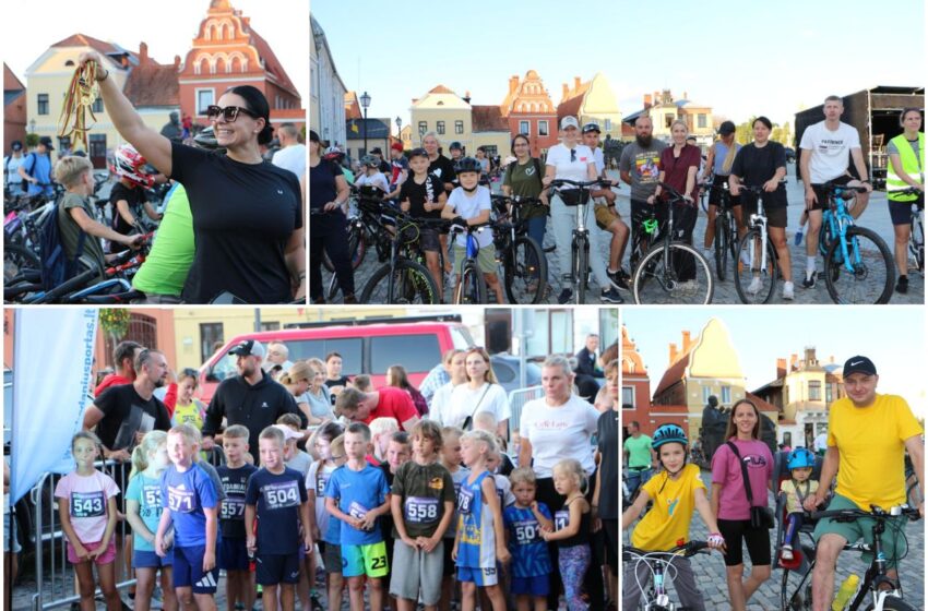 Senamiestį užtvindė dviratininkai