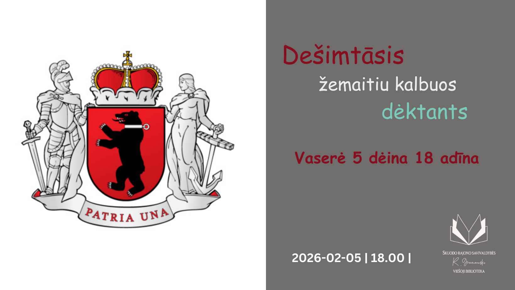 Dešimtāsis žemaitiu kalbuos dėktants