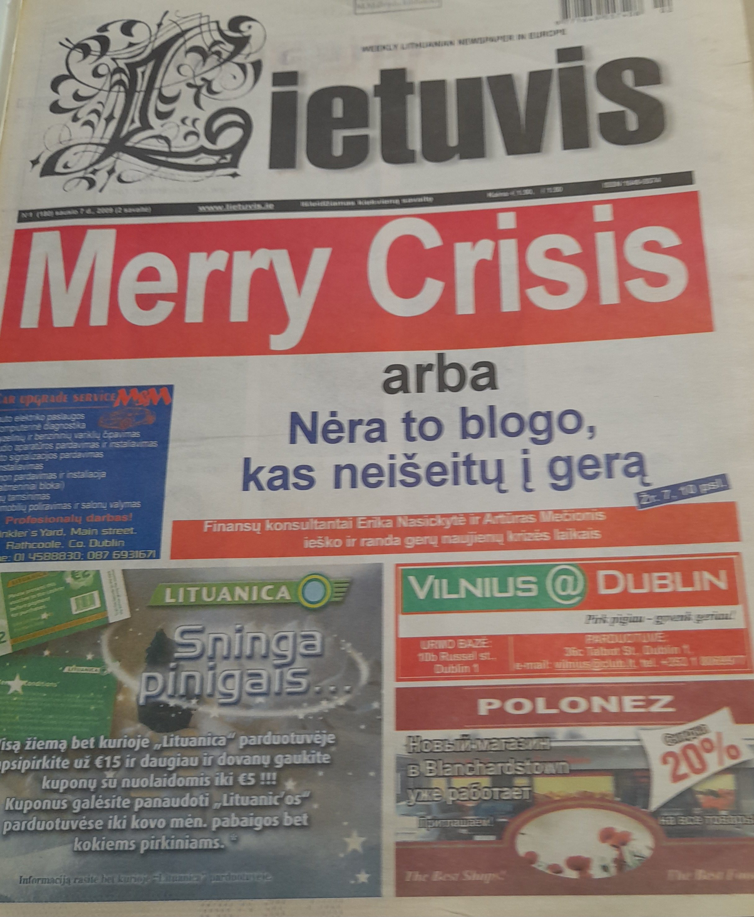 AIRIJOS LIETUVIŲ PERIODINĖ SPAUDA  -  ,,LIETUVIS”,  „SALOJE“, „ŽINGSNIAI“