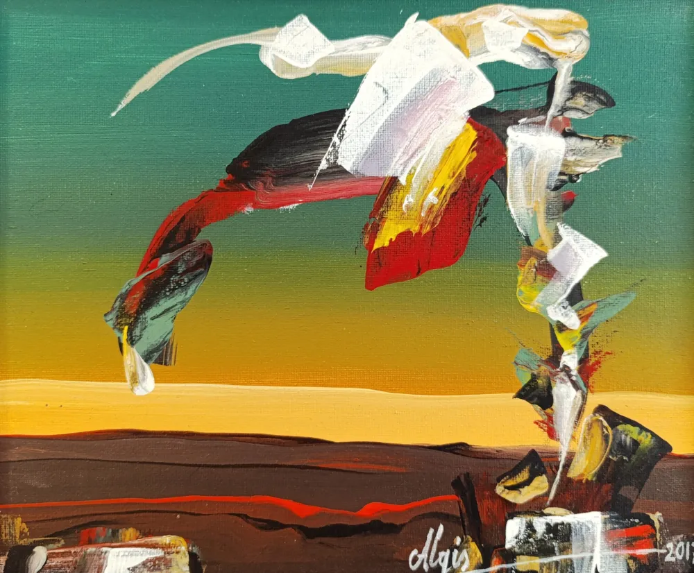 Tarp dviejų pasaulių: abstrakčios tapytojo vizijos