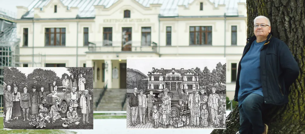 Kretingos muziejaus istorija – 9 m ilgio piešinių juostoje