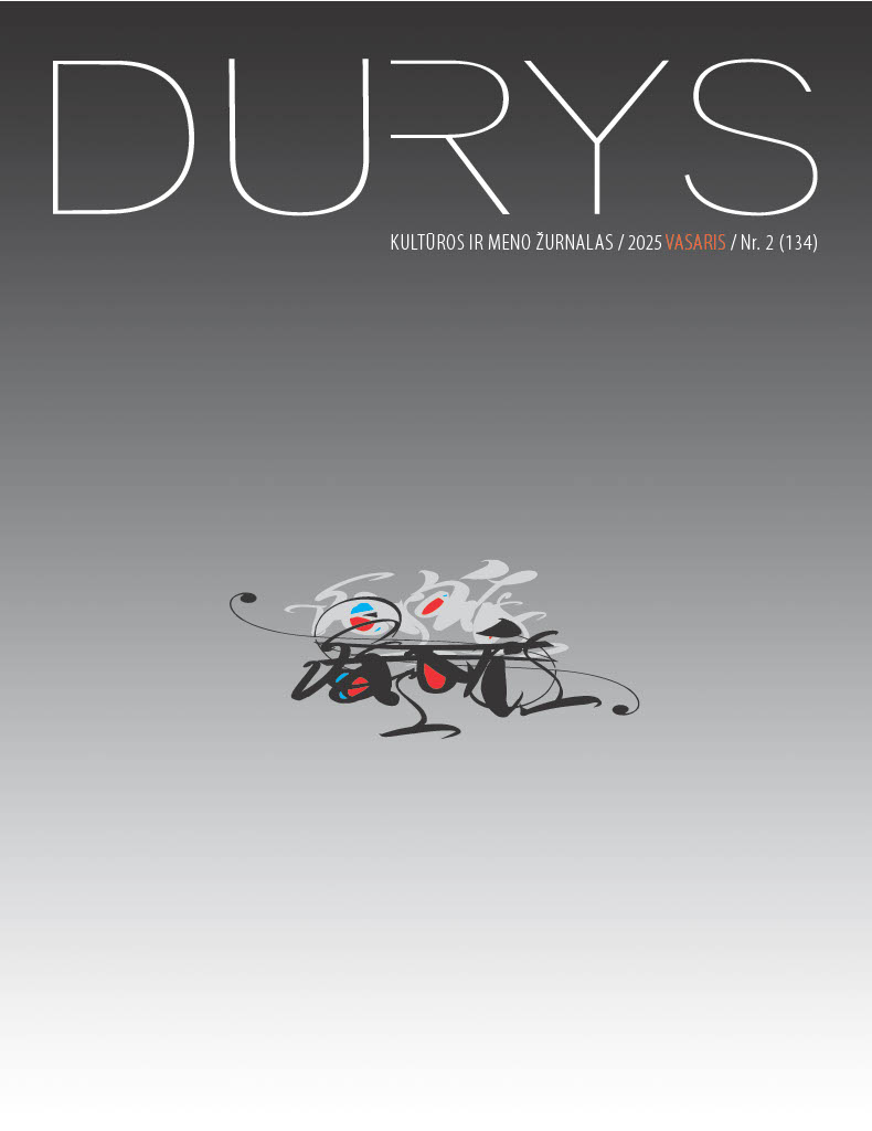 "DURYS"KULTUROS IR MENO ŽURNALAS / 2025 VASARIS / Nr. 2