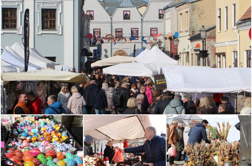 Į Kazimierinių kermošių kraštiečiai traukė gėrybių Velykoms