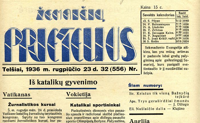 „Žemaičių prietelius“ – laikraštis, kūręs modernaus žemaičio tapatybę