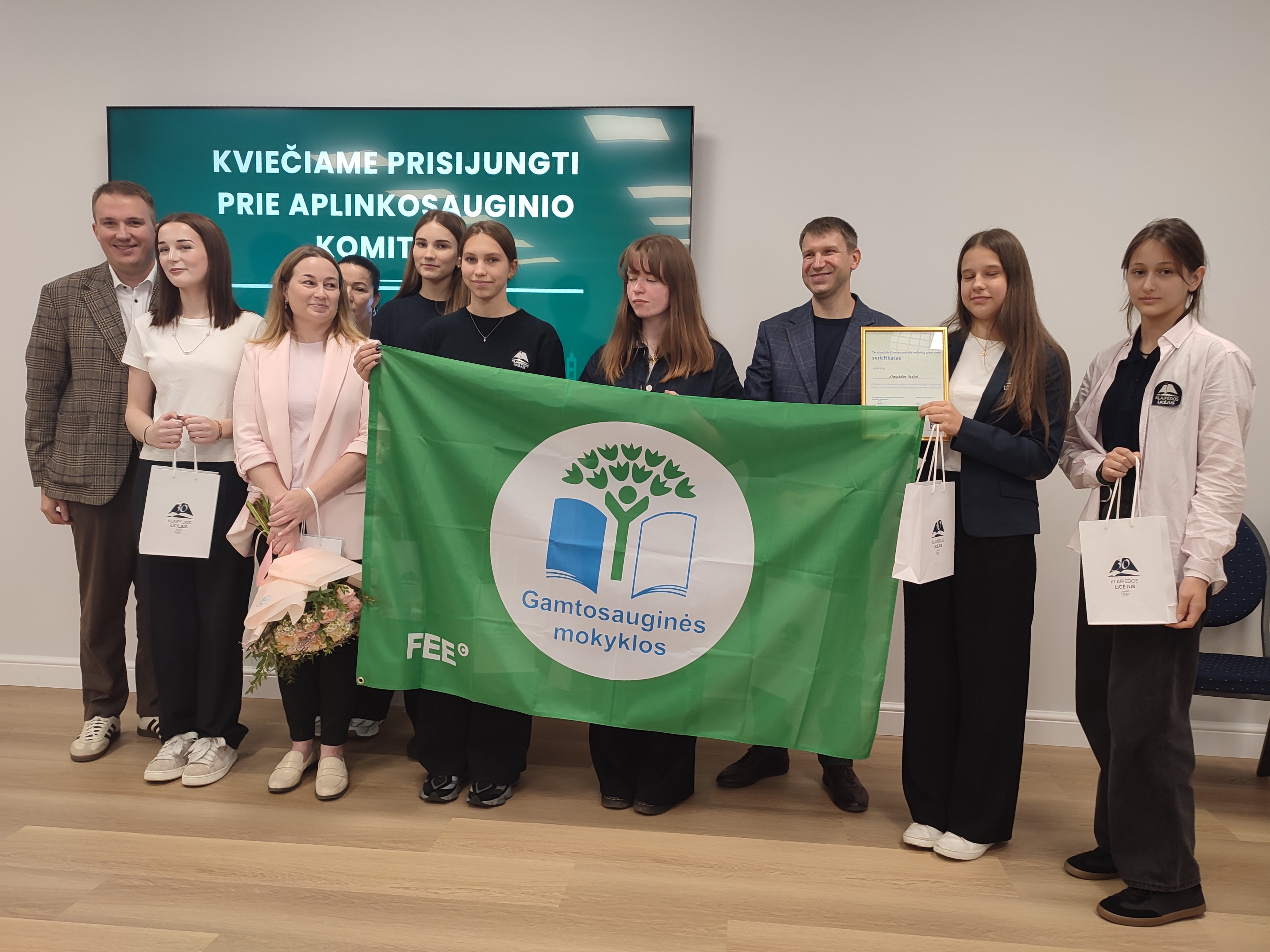 Klaipėdos licėjui – Žalioji vėliava