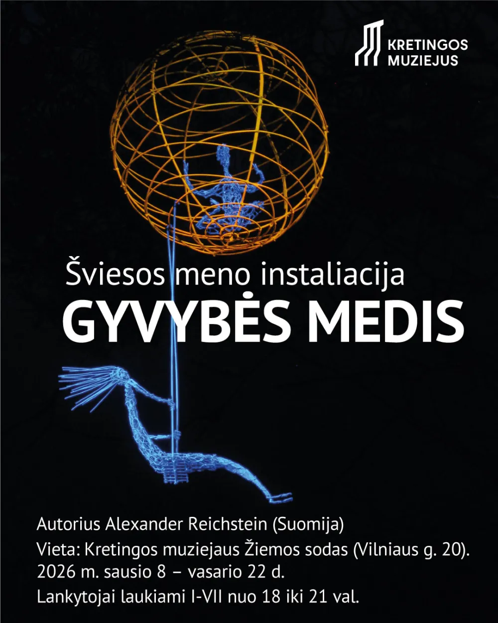 Žiemos sode rojaus spalvomis pražydo „Gyvybės medis“