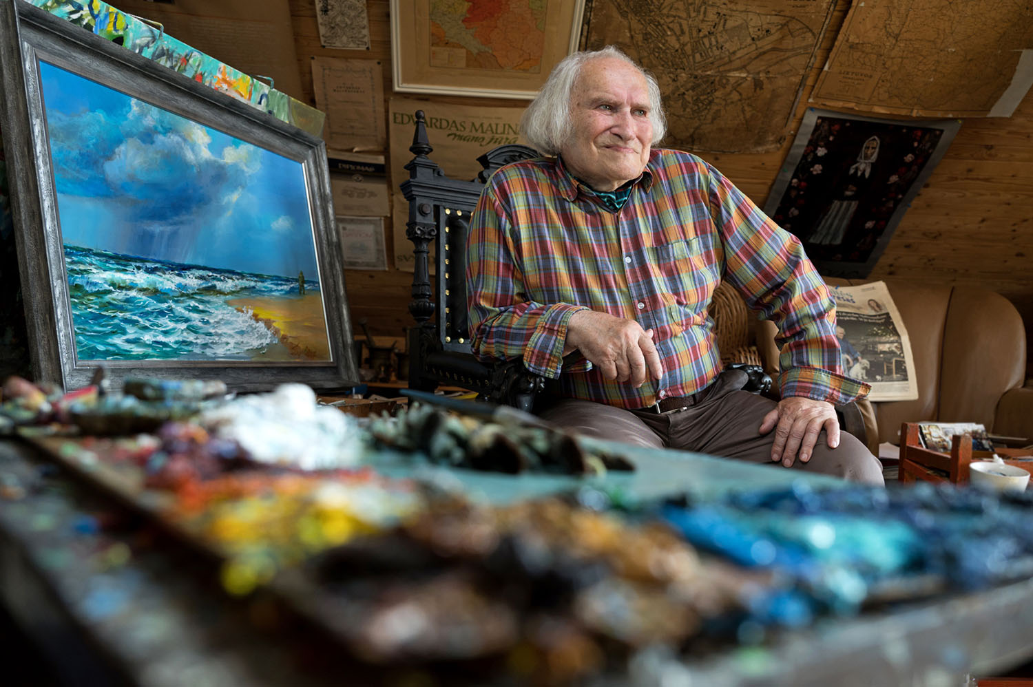 Parodų rūmuose - garsiausio marinisto kūryba