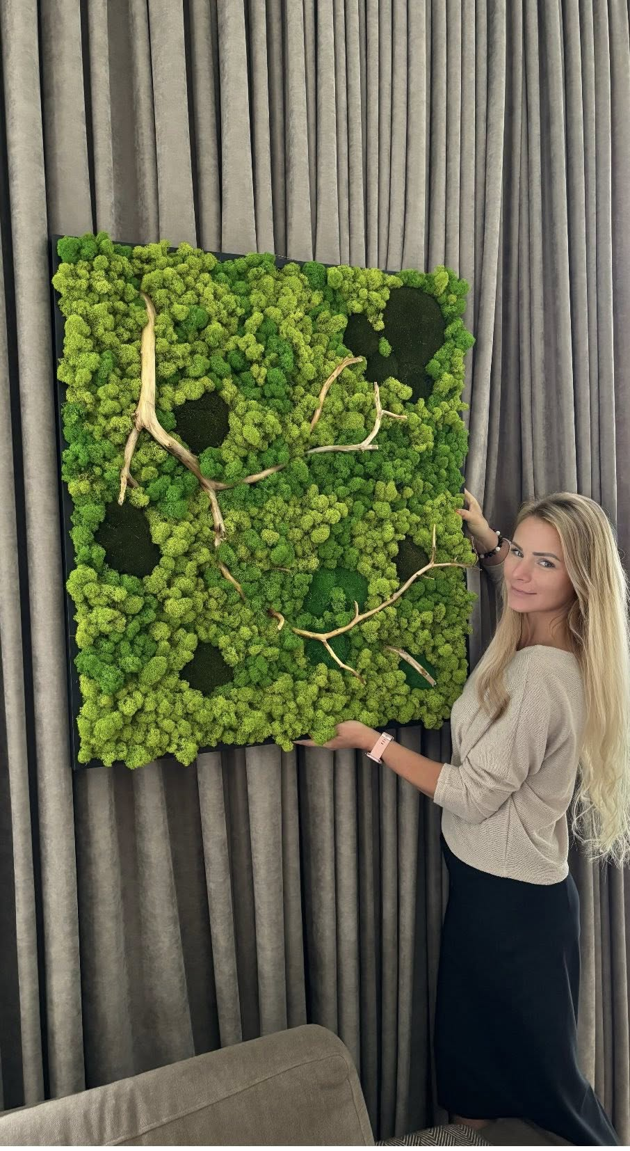 „Gyvus“ paveikslus iš samanų kurianti Jolita: „kūryba – mano asmenybės atspindys“