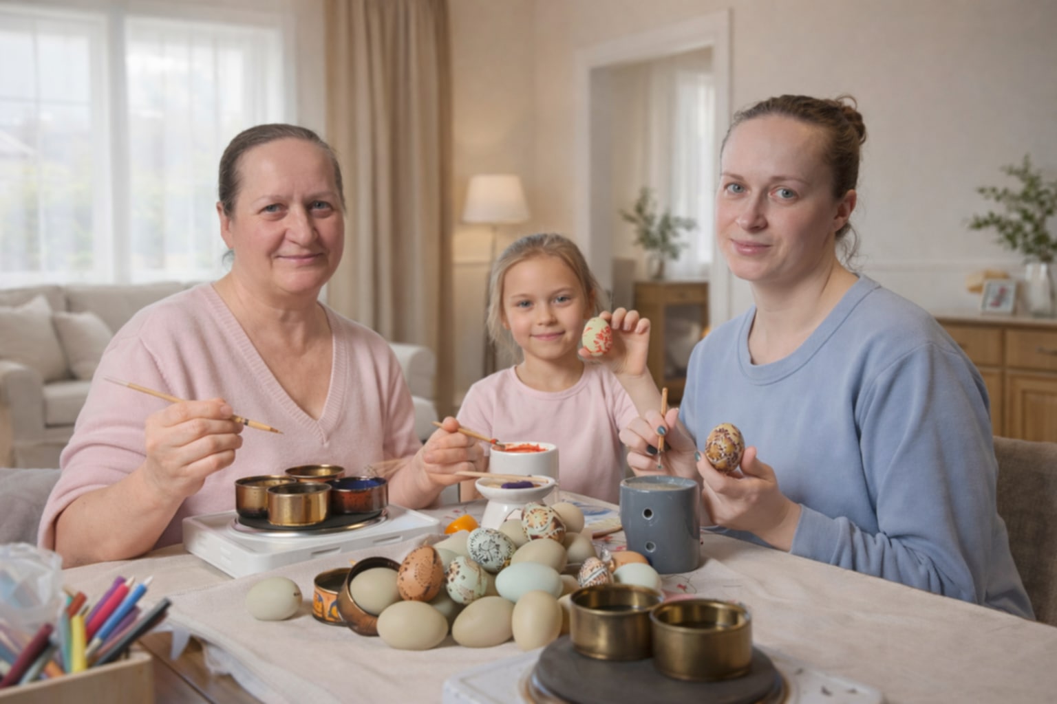 Margučių raštuose – kelių kartų šeimos tradicijos