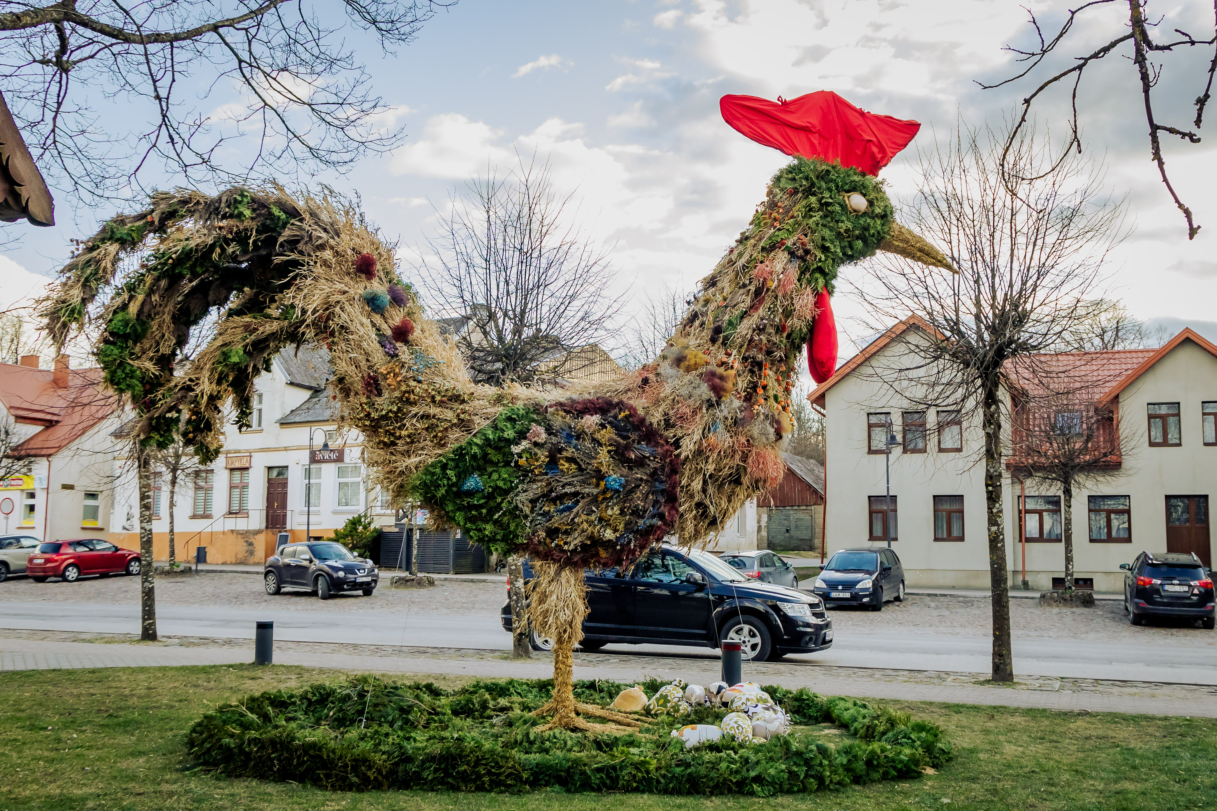 Knygnešių skverelyje – šventinis gaidys