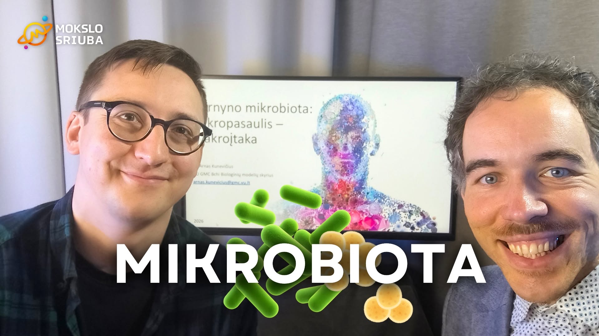 Žarnyno mikrobiota: kaip bakterijos veikia mūsų organizmą? Pasakoja dr. Arnas Kunevičius