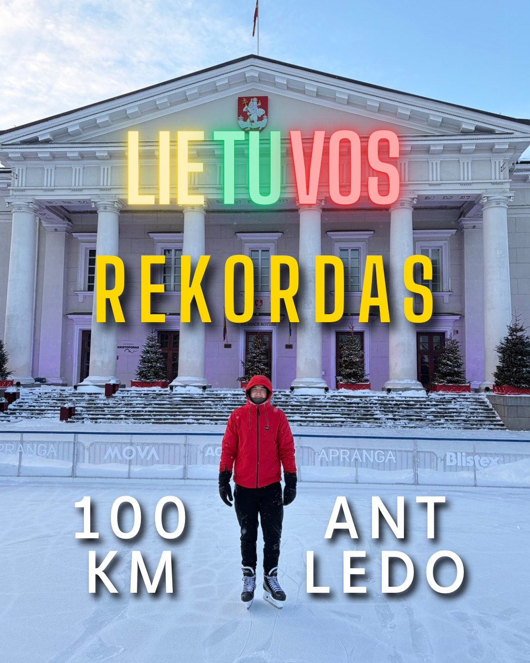 Gusto Raudoniaus rekordas: 100 kilometrų ant ledo