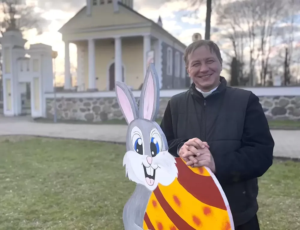 Pirmąsias Velykas Alytuje švenčiantis kunigas M. Talutis: neturiu nieko brangiau už savo parapijiečius