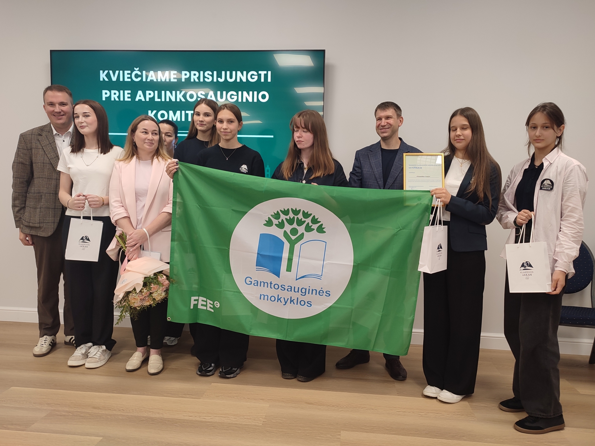 Klaipėdos licėjui – Žalioji vėliava