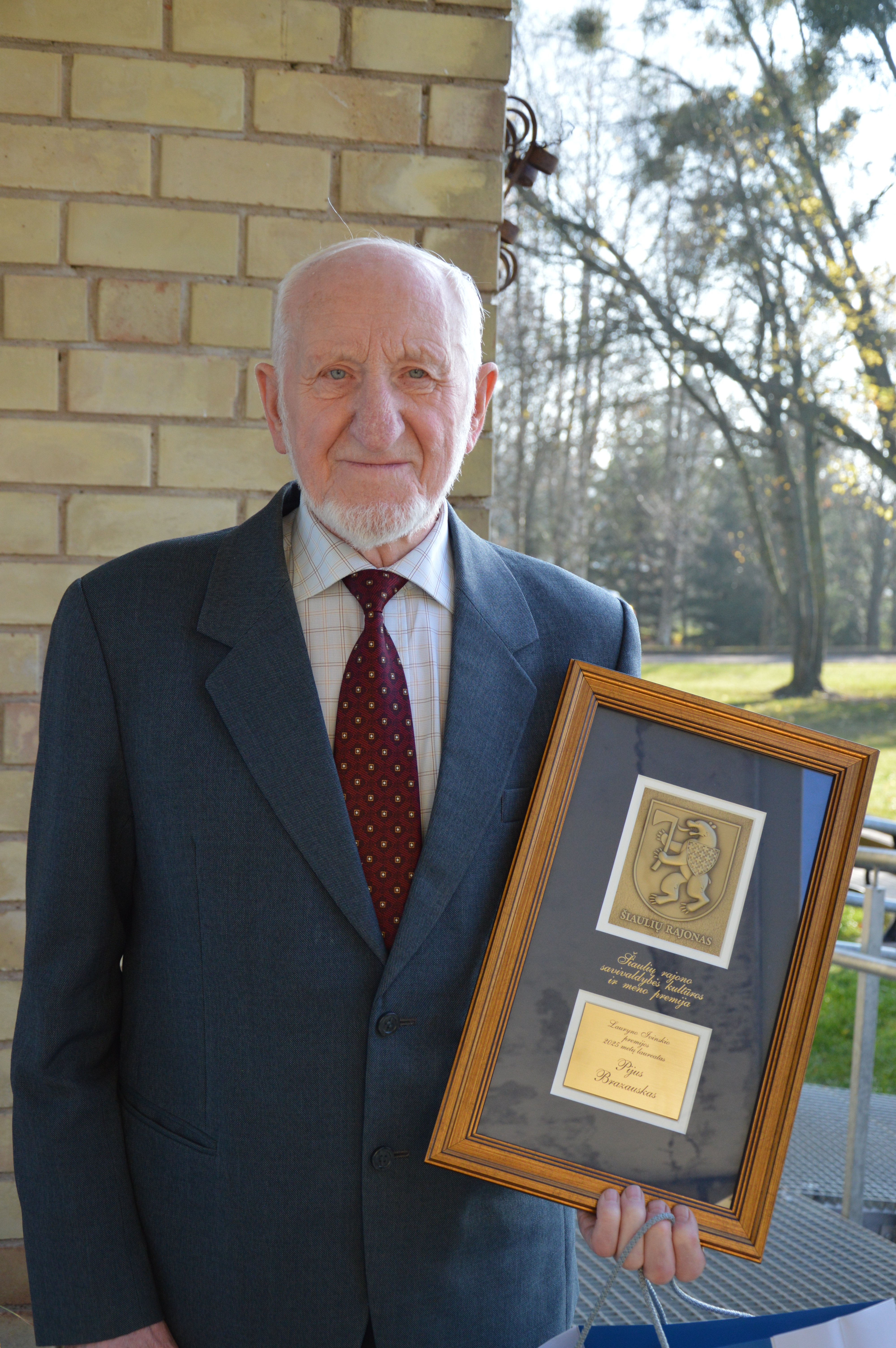Muziejininkui Pijui Brazauskui įteikta L. Ivinskio kultūros ir meno premija